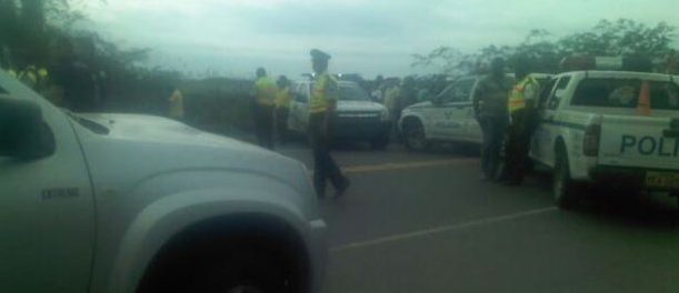 Balacera policía