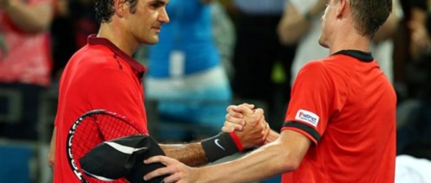 Federer vs Millman. Brisbane.