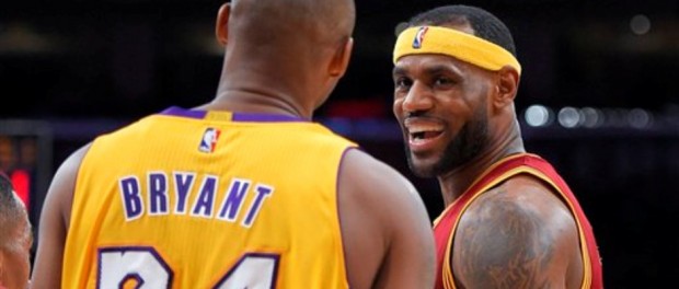 Kobe Bryant y LeBron James.-