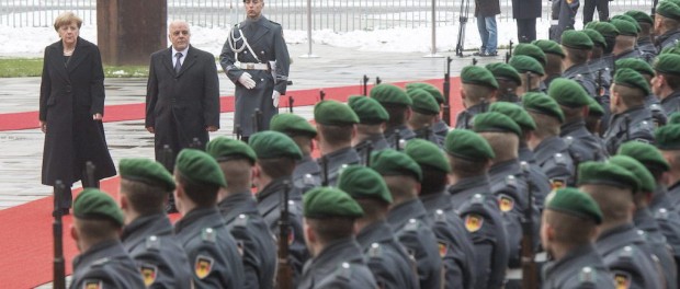 EL PRIMER MINISTRO IRAQUÍ, HAIDER AL ABADI, VISITA BERLÍN