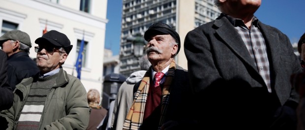 Pensionistas griegos