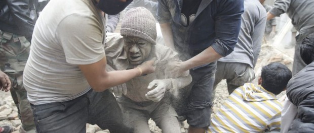 terremoto en nepal tres