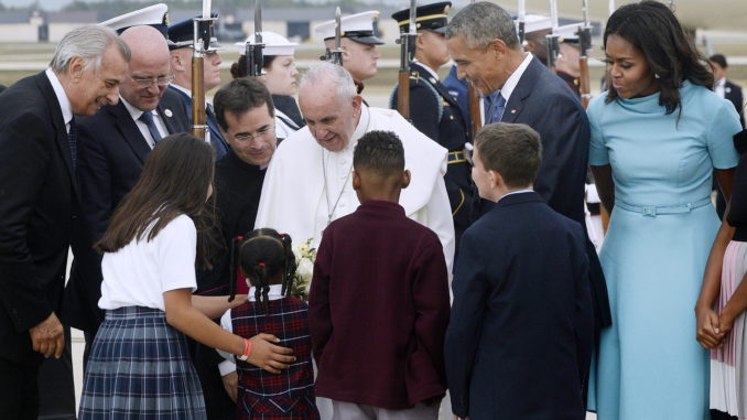 El papa Francisco llega a Estados Unidos
