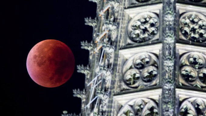 Super moon and lunar eclipse