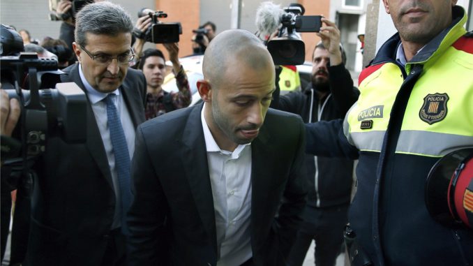 JAVIER MASCHERANO LLEGA AL JUZGADO DE GAVÀ PARA DECLARAR POR UN PRESUNTO FRAUDE FISCAL
