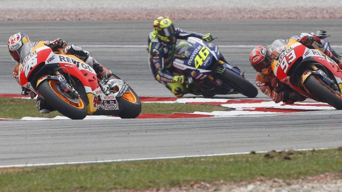 Dani Pedrosa, Valentino Rossi, Marc Marquez