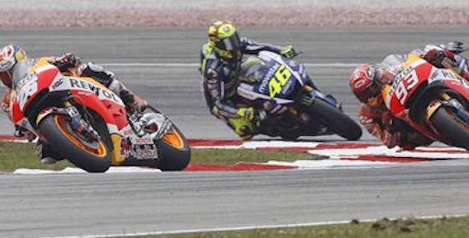 Dani Pedrosa, Valentino Rossi, Marc Marquez