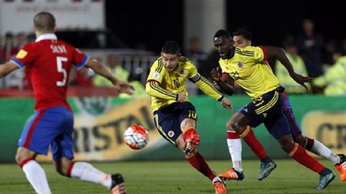 James Rodriguez, Lackson Martinez, Francisco Silva