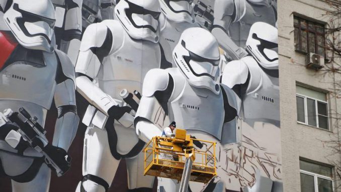 star wars mural Rusia