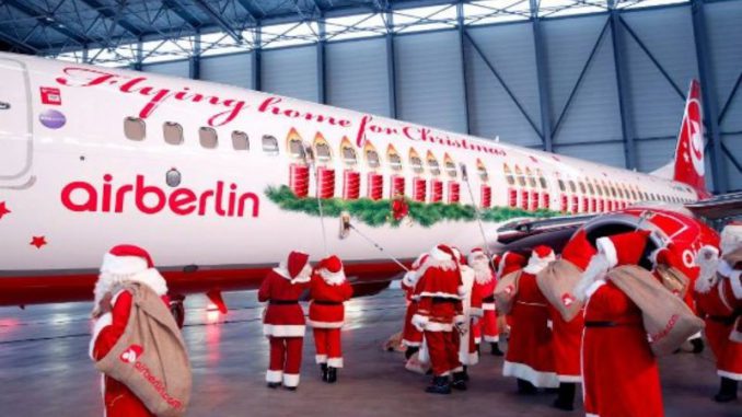 avión navideño Berlin