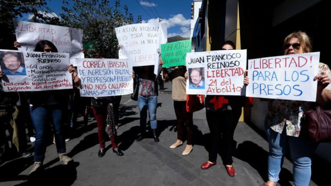 familiares presos manifestaciones