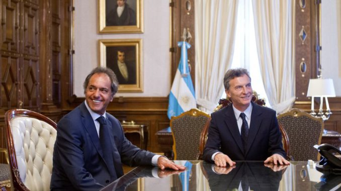 MACRI SE REÚNE CON SU RIVAL EN LA CARRERA PRESIDENCIAL SCIOLI