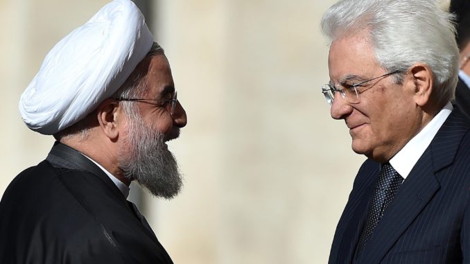 EL PRESIDENTE IRANÍ VISITA ITALIA