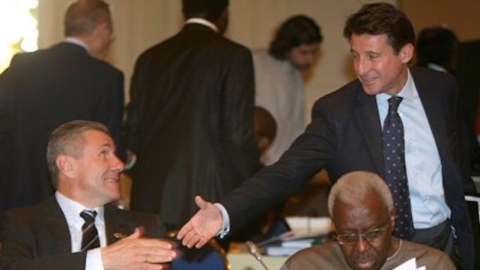 Lamine Diak, Sergey Bubka, Sebastian Coe