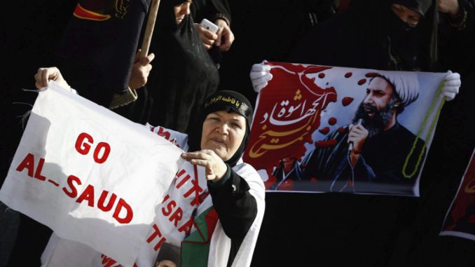 MANIFESTACIÓN CONTRA ARABIA SAUDÍ EN TEHERÁN