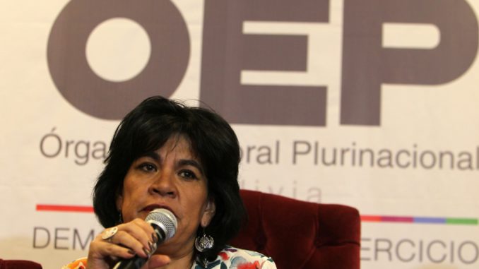 CONFERENCIA DE PRENSA DEL TRIBUNAL SUPREMO ELECTORAL (TSE) DE BOLIVIA