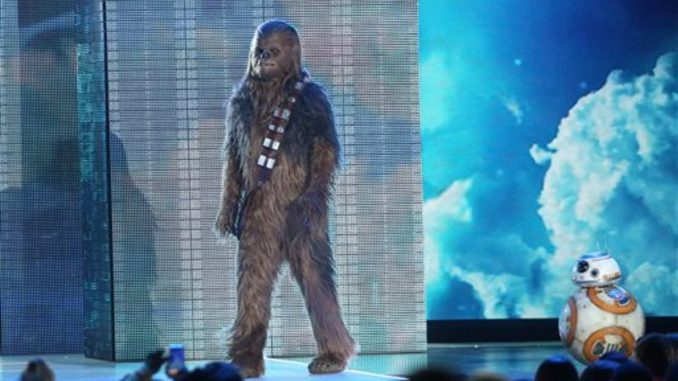 Chewbacca kid's choice award