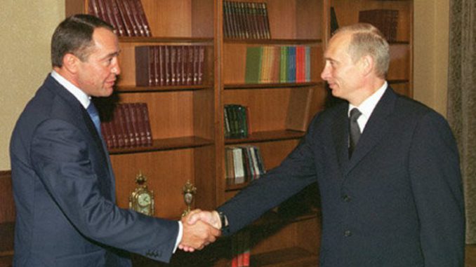 Mijaíl Lesin y Putin