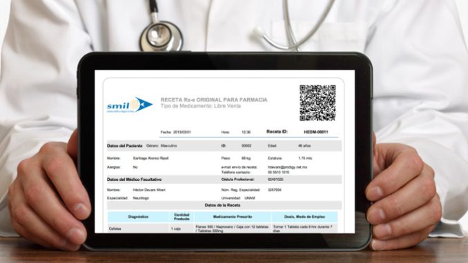 receta médica electrónica
