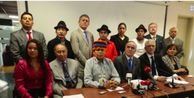 ECUADOR, Quito. 2016/04/26. Rueda de prensa del nuevo bloque legislativo democratico. FOTO API / JUAN CEVALLOS