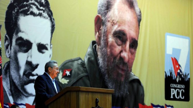 Raul Castro inaugurates the VII Communist Party Congress in Havana