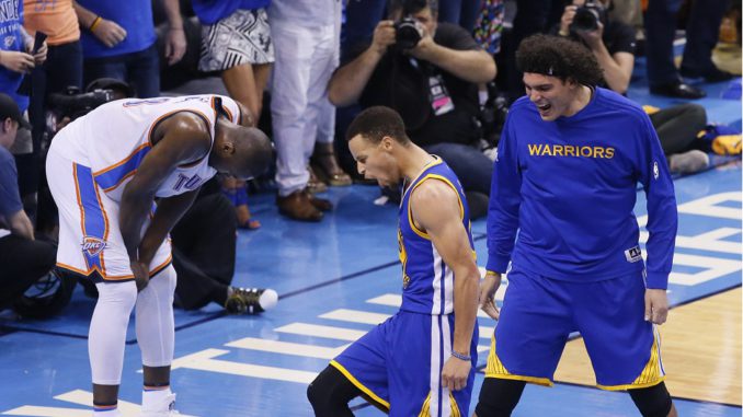 Serge Ibaka, Stephen Curry, Anderson Varejao