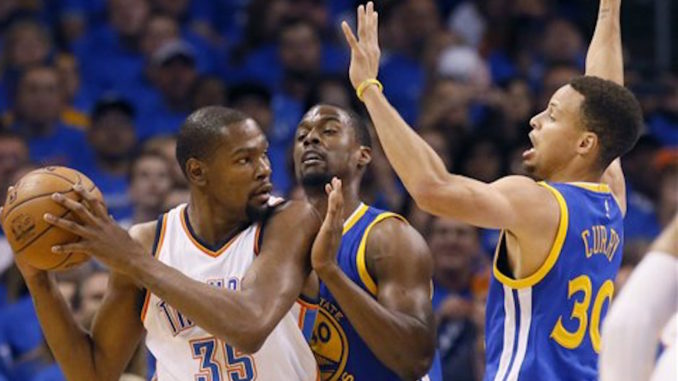 Kevin Durant, Harrison Barnes, Stephen Curry