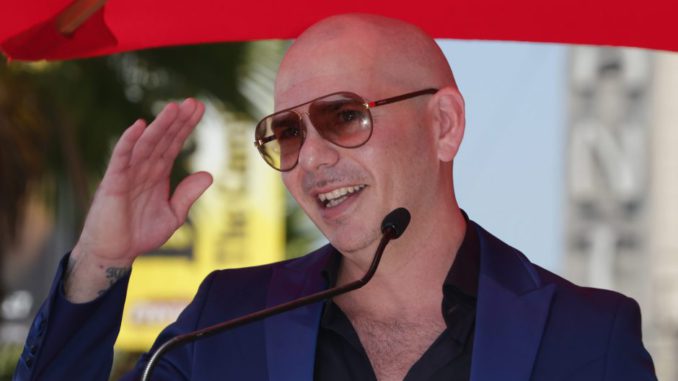 Pitbull receives star on Hollywood Walk of Fame