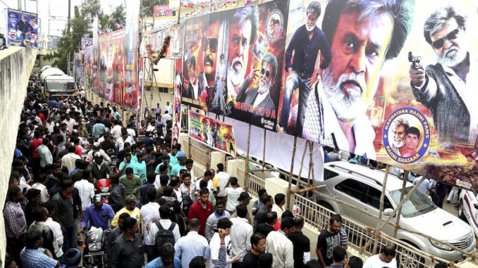 GRAN EXPECTACIÓN EN LA INDIA ANTE EL ESTRENO DE LA ÚLTIMA PELÍCULA DEL ACTOR RAJINIKANT