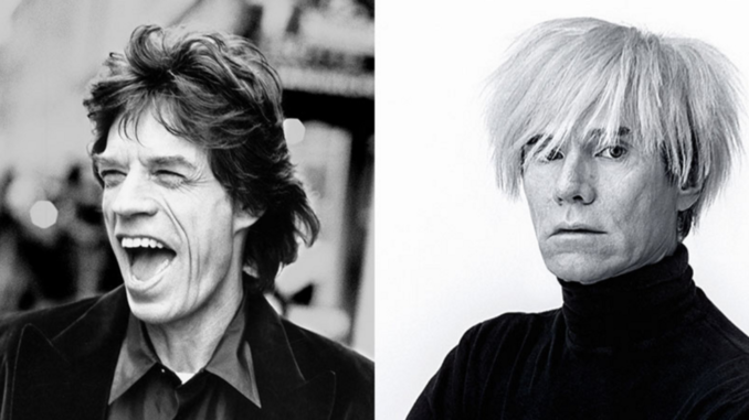Andy Warhol y Mick Jagger