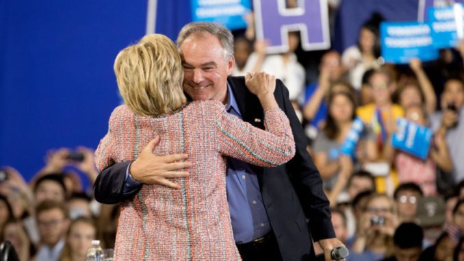 Hillary y Tim Kaine
