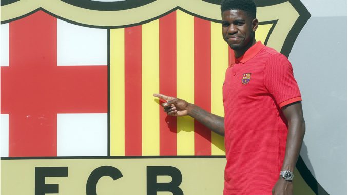 PRESENTACIÓN DE UMTITI COMO NUEVO JUGADOR DEL FC BARCELONA