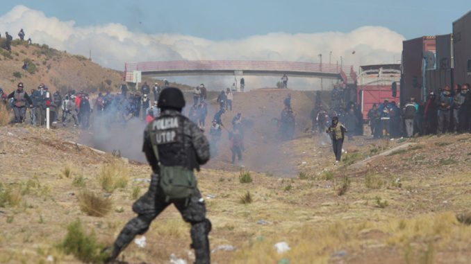 BOLIVIA-MINEROS PROTESTAS