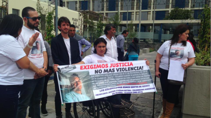 Realizan plantón por la desaparición de Francisco Javier Cajigas
