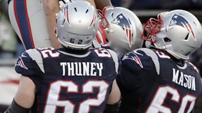LeGarrette Blount, Joe Thuney, Shaq Mason