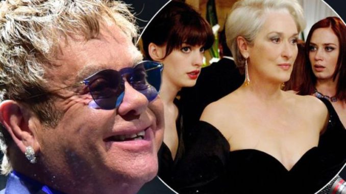 Elton John devils wear Prada