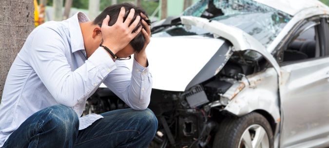 Upset driver After Traffic Accident