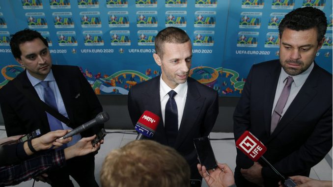PRESENTACIÓN DEL LOGO DE LA EUROCOPA DE 2020 EN SAN PETERSBURGO