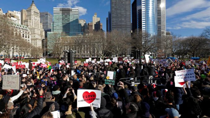 trump protestas migrantes