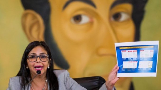 Delcy mintiendo sobre cnn