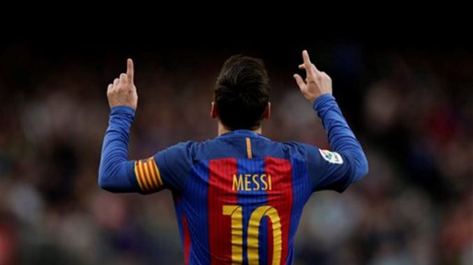 Messi celebra gol 4 de febrero