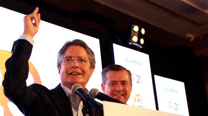 Candidato opositor Lasso : "Hay segunda vuelta electoral en Ecuador"