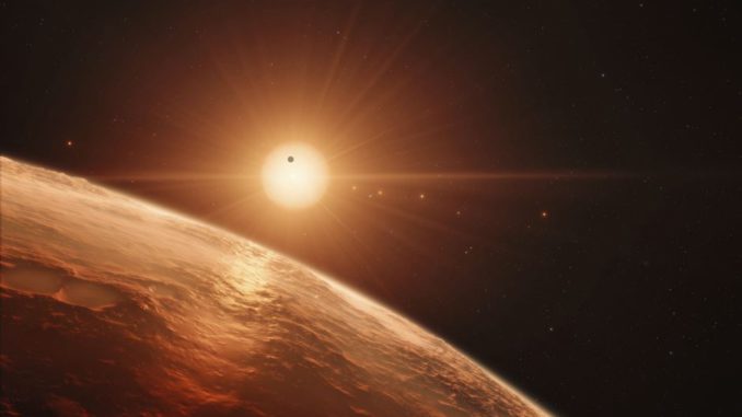 Detectan un sistema estelar cercano con siete planetas similares a la Tierra
