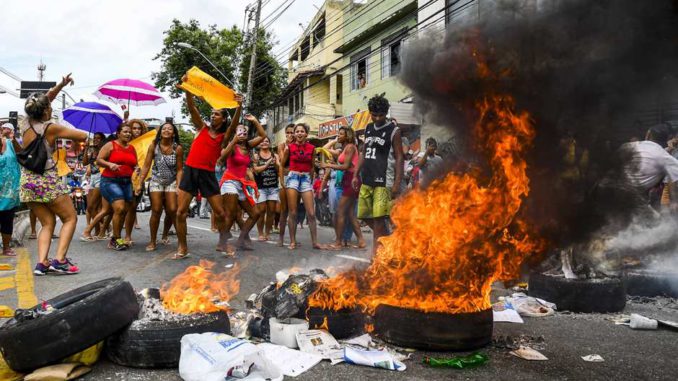 protestas en rio de janeiro