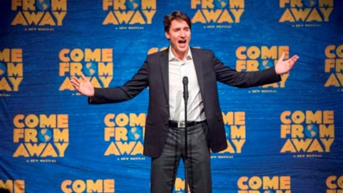 Justin Trudeau en teatro