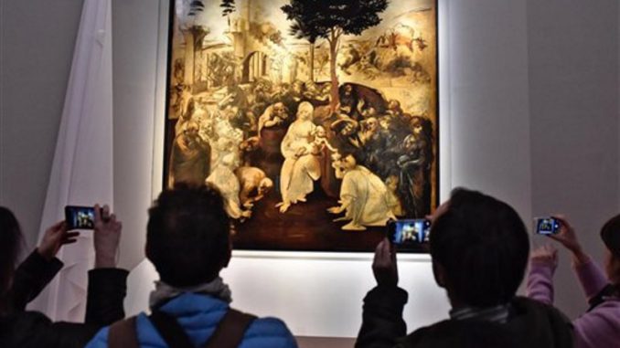 adoración magos Da Vinci