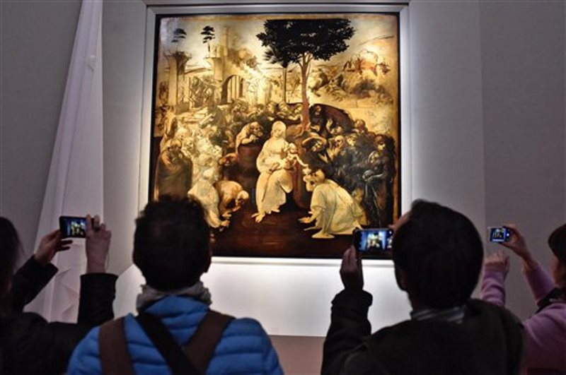 adoración magos Da Vinci