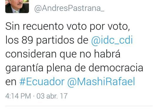 andres pastrana nos apoya