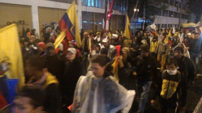 marcha lluvia