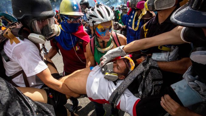 MANIFESTACIÓN ANTIGUBERNAMENTAL EN CARACAS